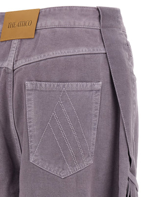 The Attico Violette Cargohose aus Baumwolle