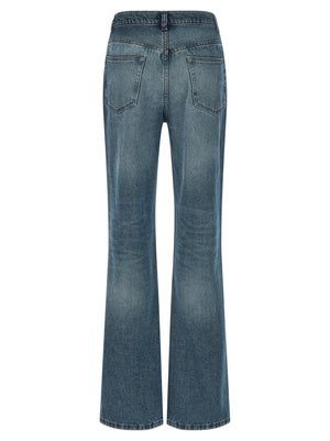 A.P.C. Blaue Baumwoll-Jeans mit ausgestelltem Bein