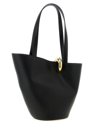 Jacquemus Schwarze Schultertasche aus Rindsleder