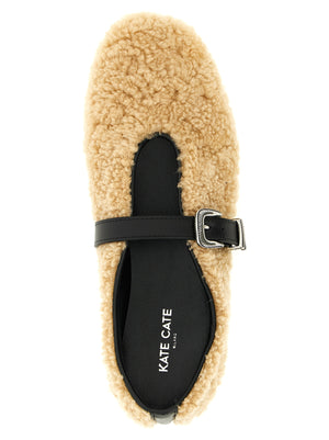 KATE CATE Beige Kalbsleder Ballerinas