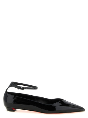 Christian Louboutin Schwarze Ballerinas aus Kalbsleder