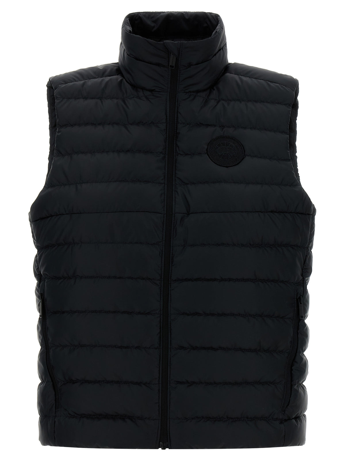 Canada Goose Schwarze ärmellose Jacke aus Polyamid