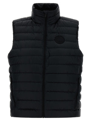 Canada Goose Schwarze ärmellose Jacke aus Polyamid