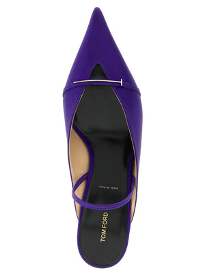 Tom Ford Violette Pumps aus Viskose mit mittlerem Absatz