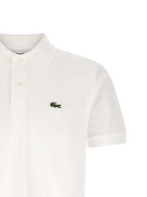 Lacoste Weißes Poloshirt aus Baumwolle