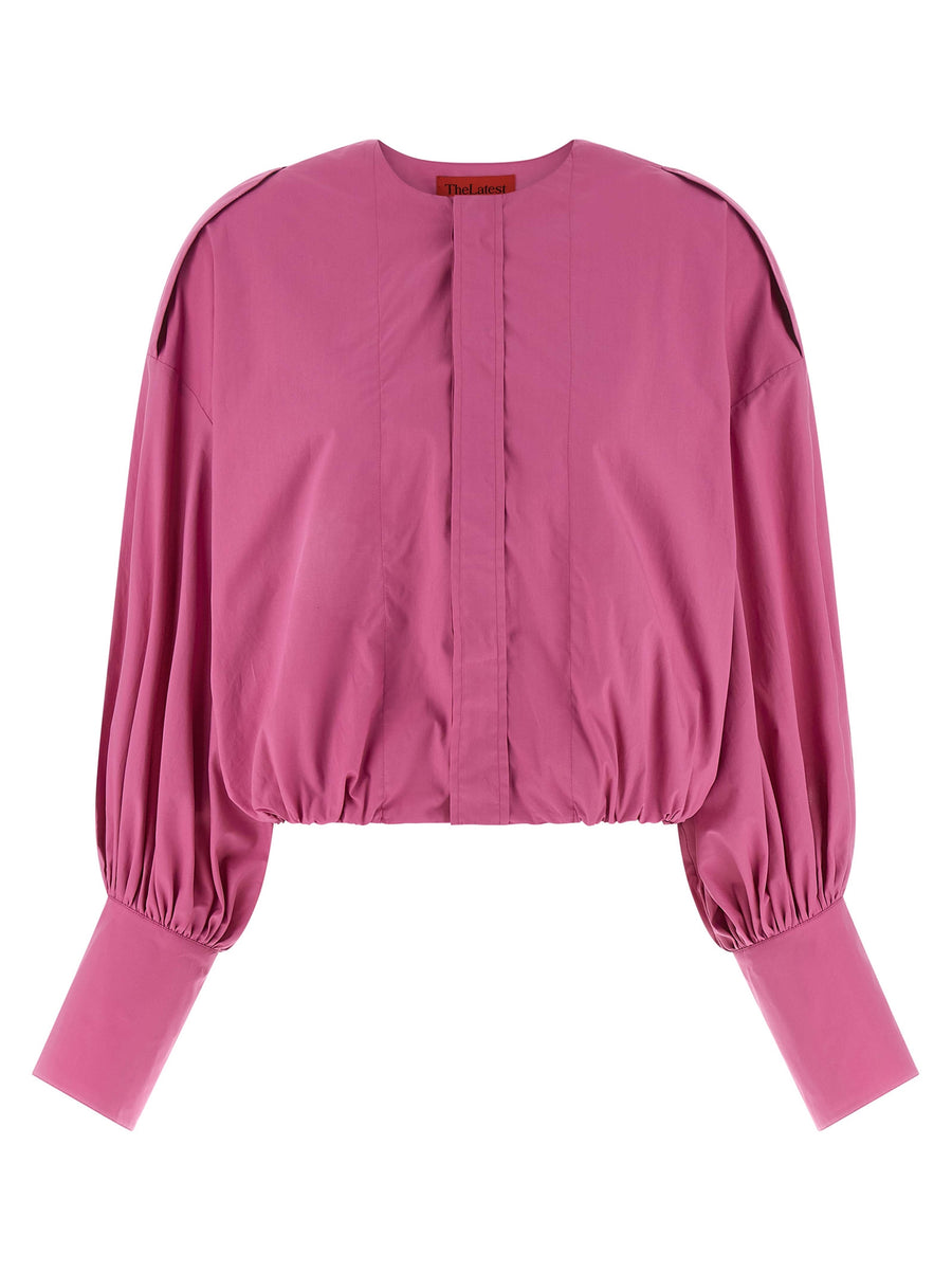 THELATEST Fuchsia Baumwollbluse