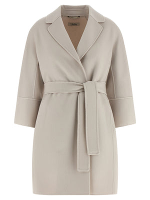'S Max Mara Beige Virgin Wool Coat