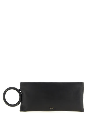 Tom Ford Schwarze Lammleder-Clutch