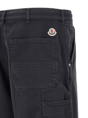 Moncler Zweifarbige Cargohose aus Baumwolle
