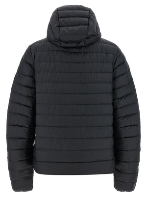 Canada Goose Schwarze Polyamid-Jacke in voller Länge