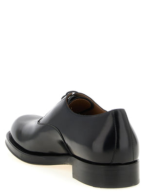 Dries Van Noten Schwarze Oxford- und Derby-Schuhe aus Kalbsleder