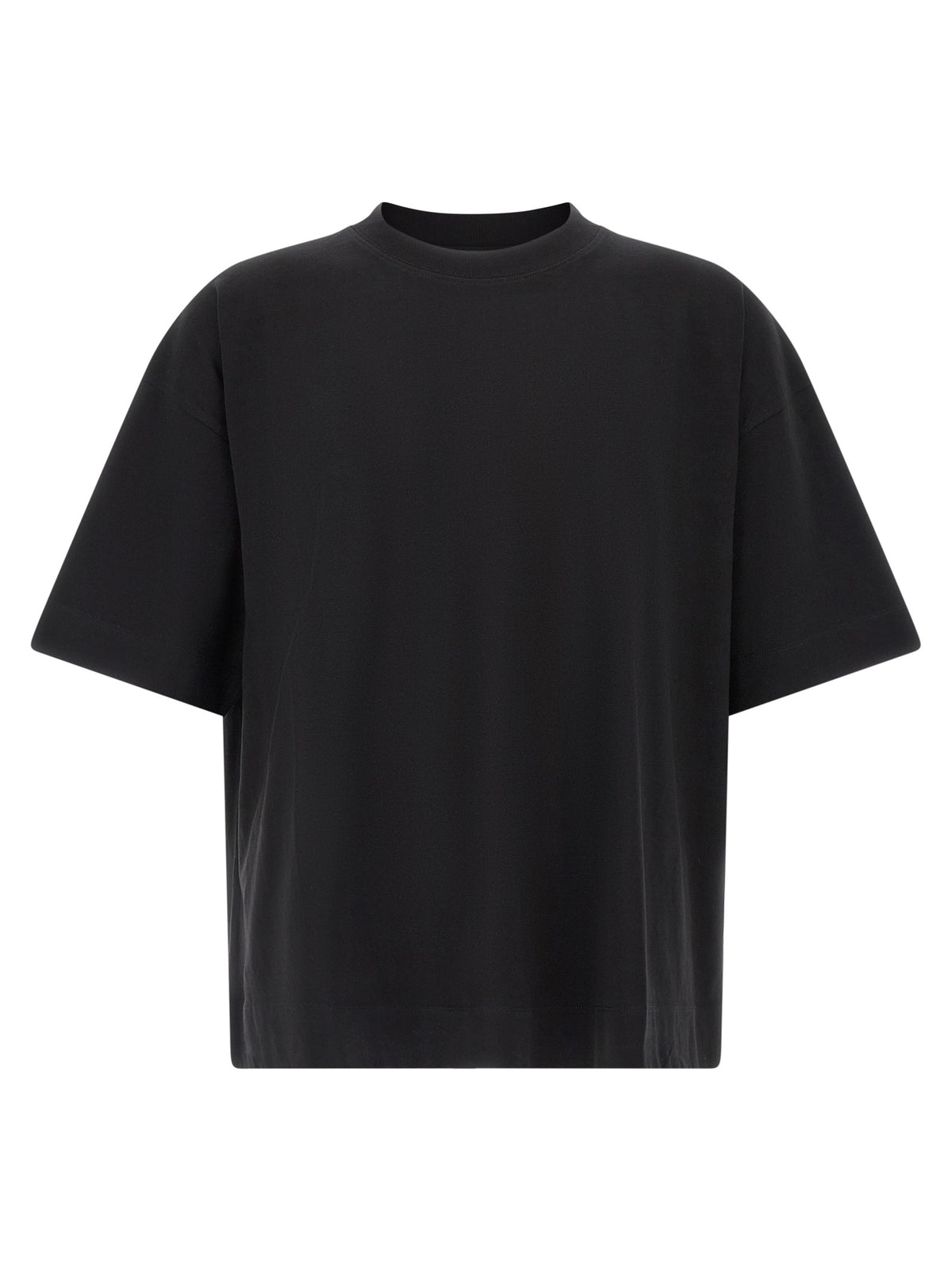 Dries Van Noten Schwarzes Baumwoll-T-Shirt