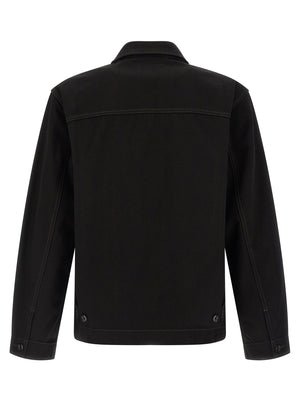 Lemaire Schwarze Baumwoll-Denimjacke
