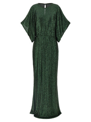 Norma Kamali Zweifarbige Polyester-Maxikleid