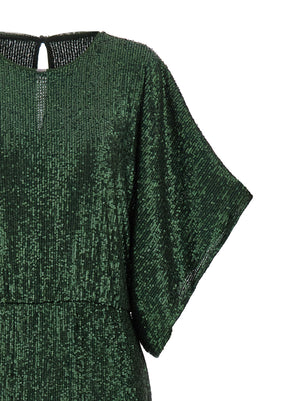 Norma Kamali Zweifarbige Polyester-Maxikleid