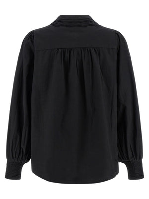 FARM RIO Schwarze Baumwollbluse