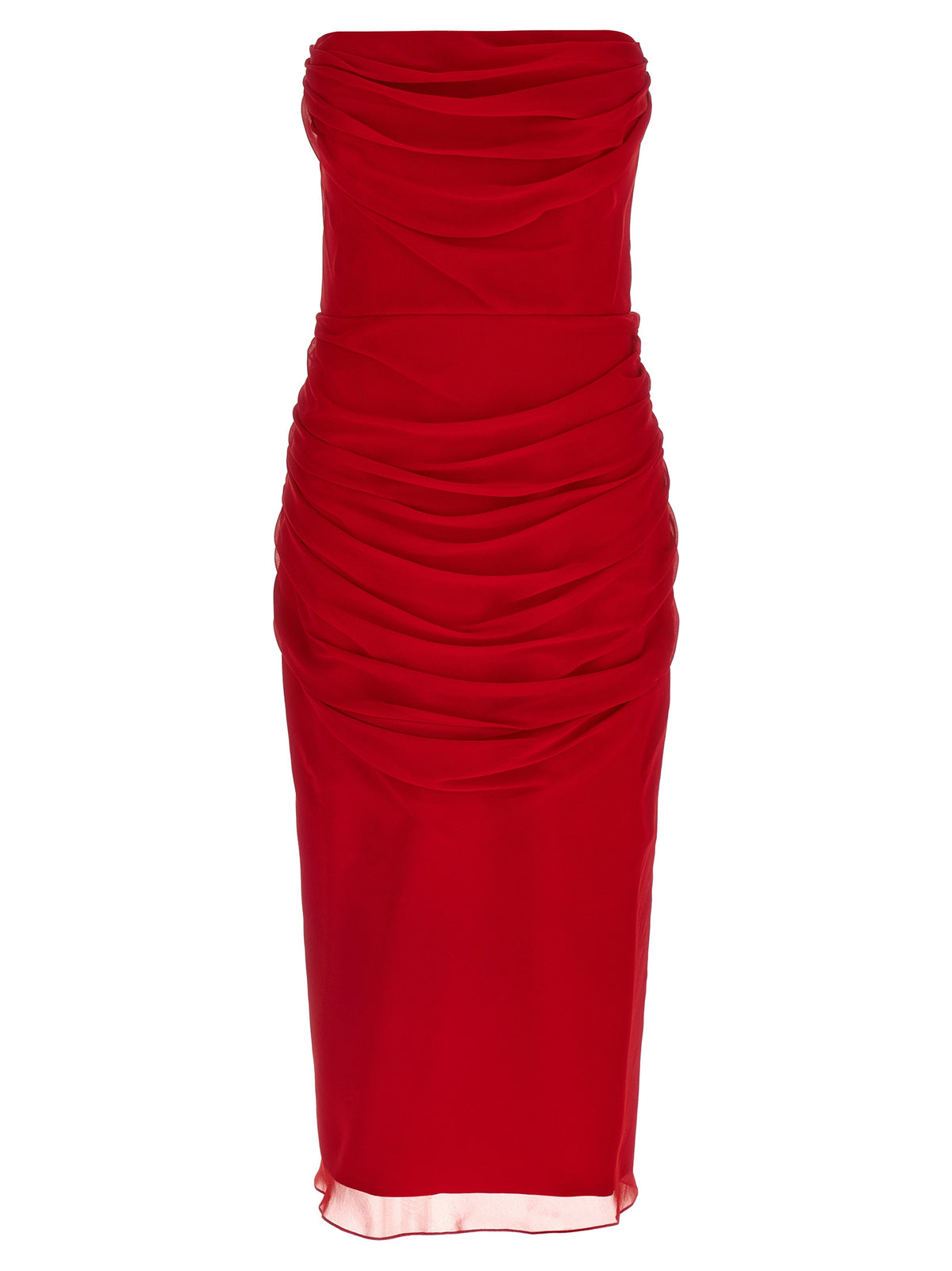 Carolina Herrera Mehrfarbiges Seiden-Midikleid