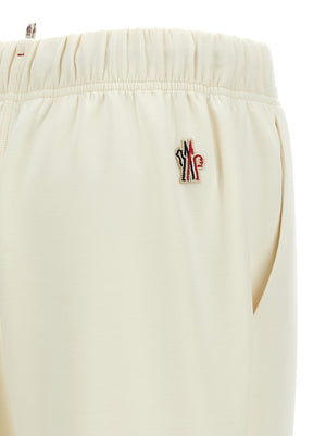 White Polyester Joggers (Workout Pants)