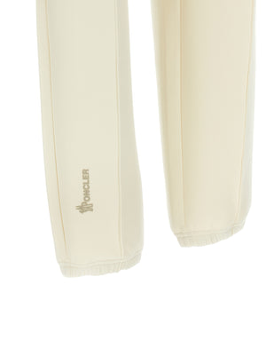 White Polyester Joggers (Workout Pants)
