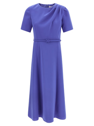 Carolina Herrera Blaues Midi-Kleid aus Polyester