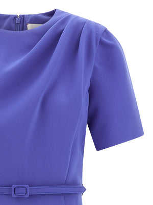 Carolina Herrera Blaues Midi-Kleid aus Polyester