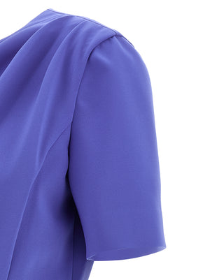 Carolina Herrera Blaues Midi-Kleid aus Polyester