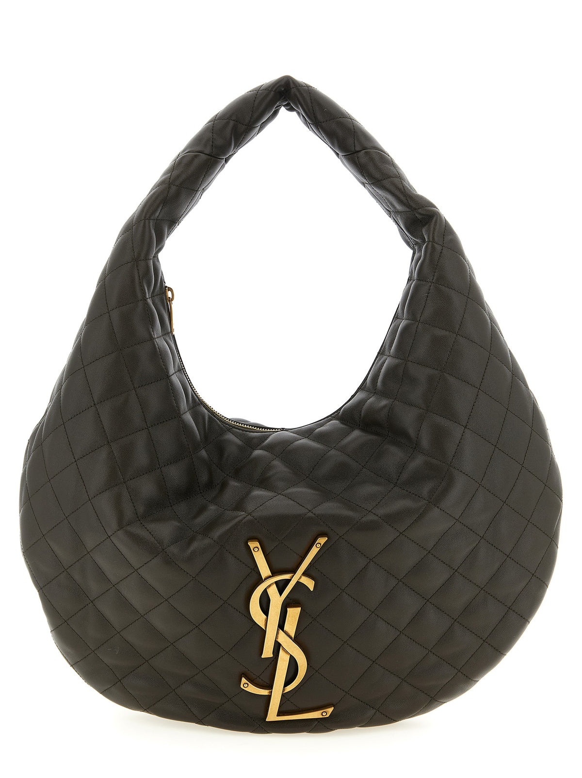 Saint Laurent Schultertasche aus braunem Lammleder