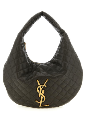 Saint Laurent Schultertasche aus braunem Lammleder