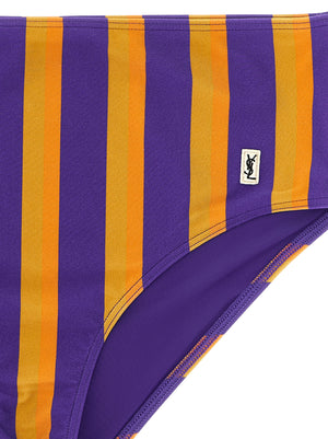 Saint Laurent Mehrfarbige Badehose aus Polyamid