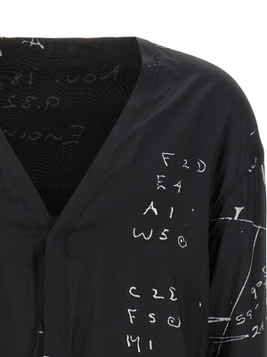 Rick Owens Schwarze Viskosebluse