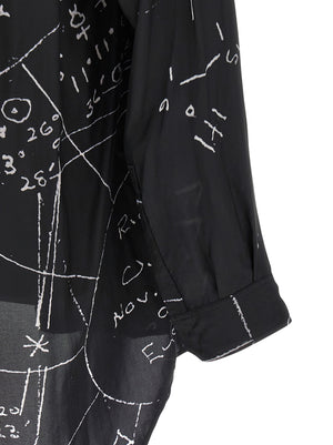 Rick Owens Schwarze Viskosebluse