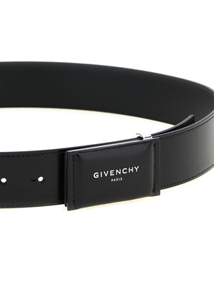 Givenchy Schwarzer Kalbsledergürtel für Männer
