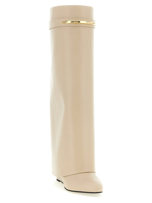 Givenchy Beige Kalbsleder Overknee-Stiefel