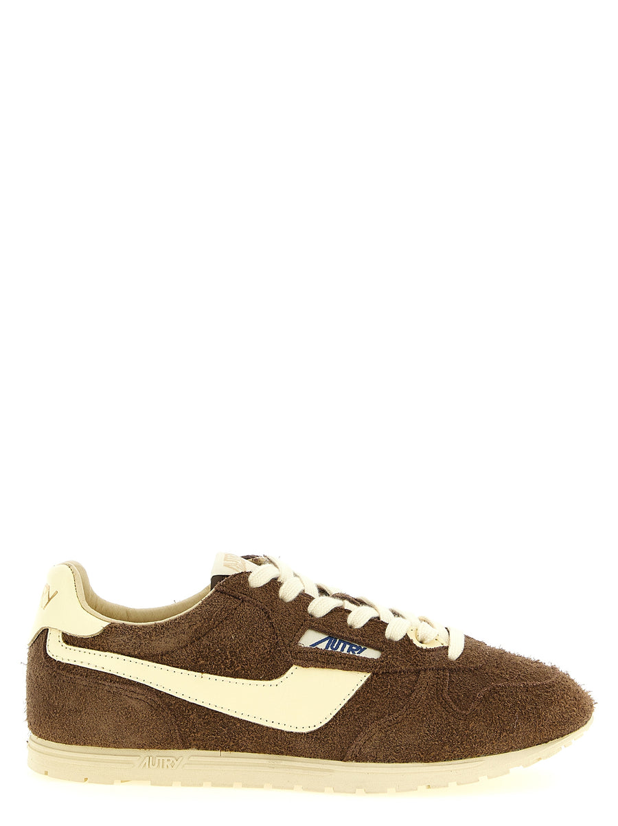 Autry Braune Sneaker aus Rindsleder im Athletic-Stil