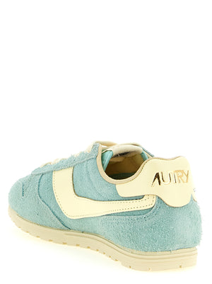 Autry Blaue Sneaker aus Rindsleder