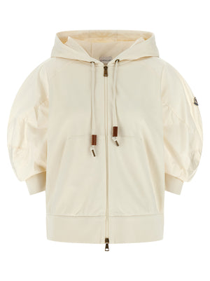 White Cotton Hoodie