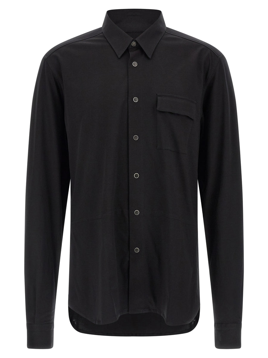 Kiton Schwarze Baumwollbluse