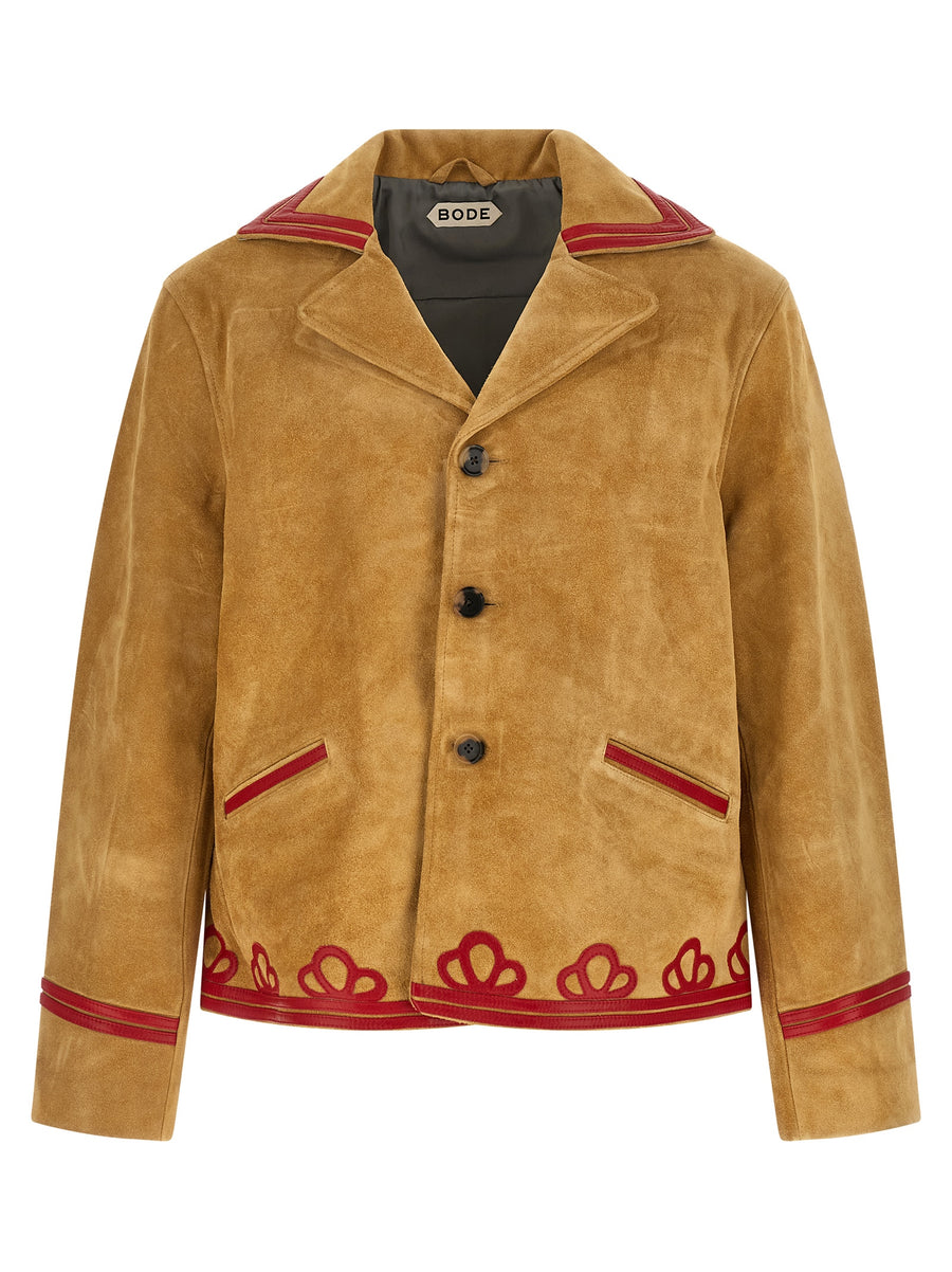 BODE Beige Cowhide Lederjacke