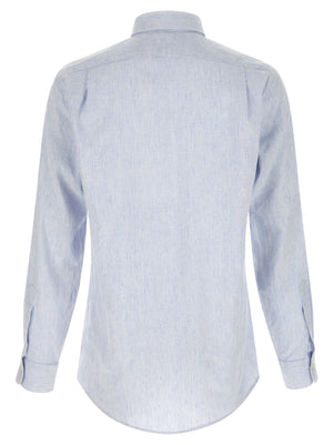Polo Ralph Lauren Blaue Leinenbluse