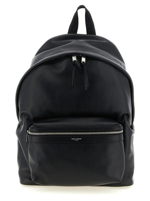 Saint Laurent Rucksack aus schwarzem Kalbsleder
