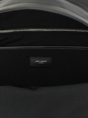 Saint Laurent Rucksack aus schwarzem Kalbsleder