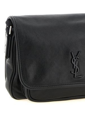 Saint Laurent Schwarze Kalbsleder-Umhängetasche