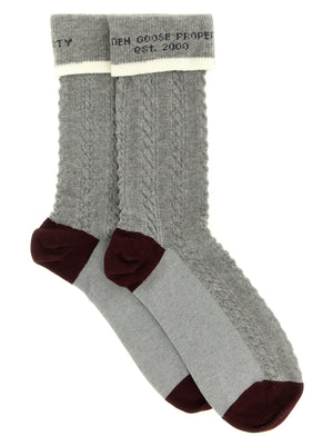 Golden Goose Graue Baumwollsocken