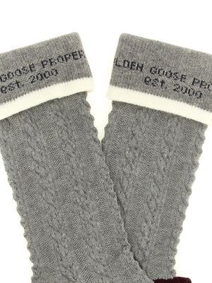 Golden Goose Graue Baumwollsocken