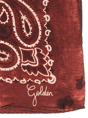 Golden Goose Seidenschal Bordeaux