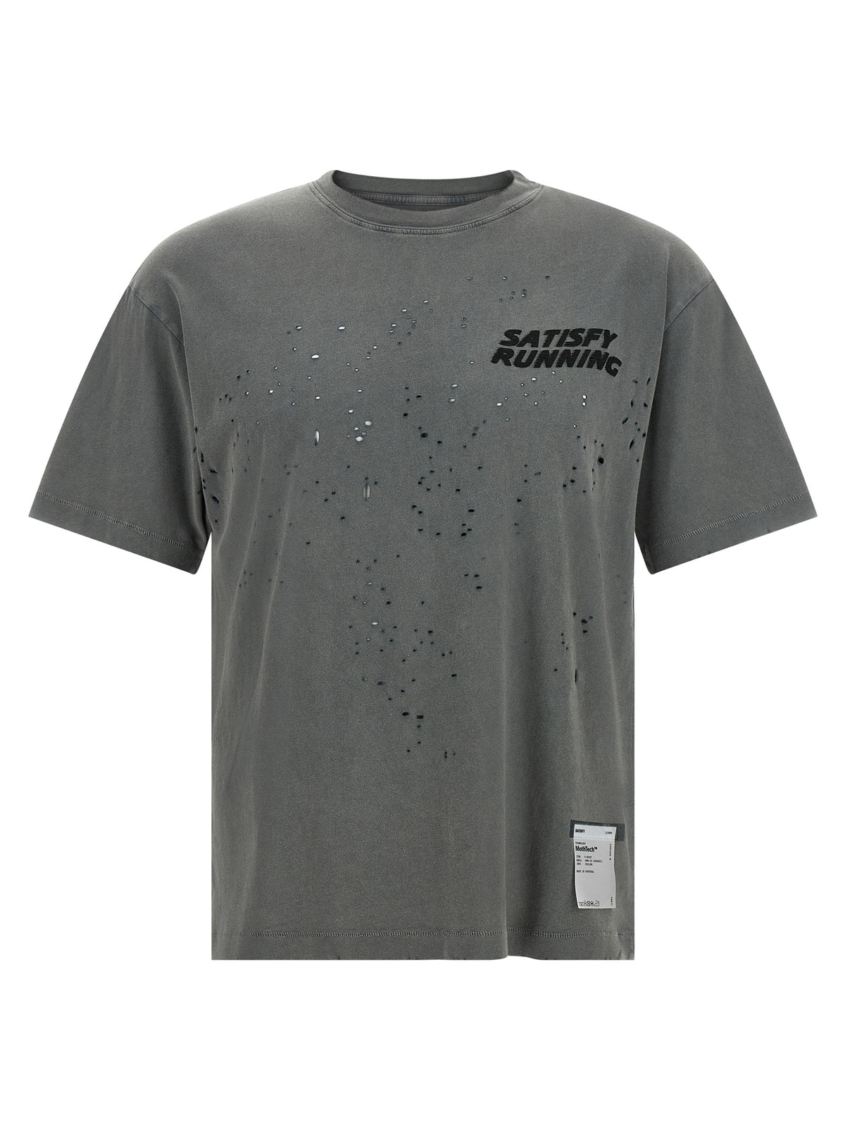 SATISFY Graues Bio-Baumwoll-T-Shirt