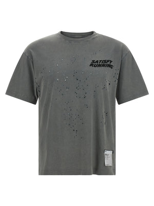 SATISFY Graues Bio-Baumwoll-T-Shirt