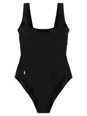 Polo Ralph Lauren Schwarzer Einteiler aus Nylon
