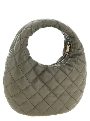 Saint Laurent Graue Lammleder-Handtasche