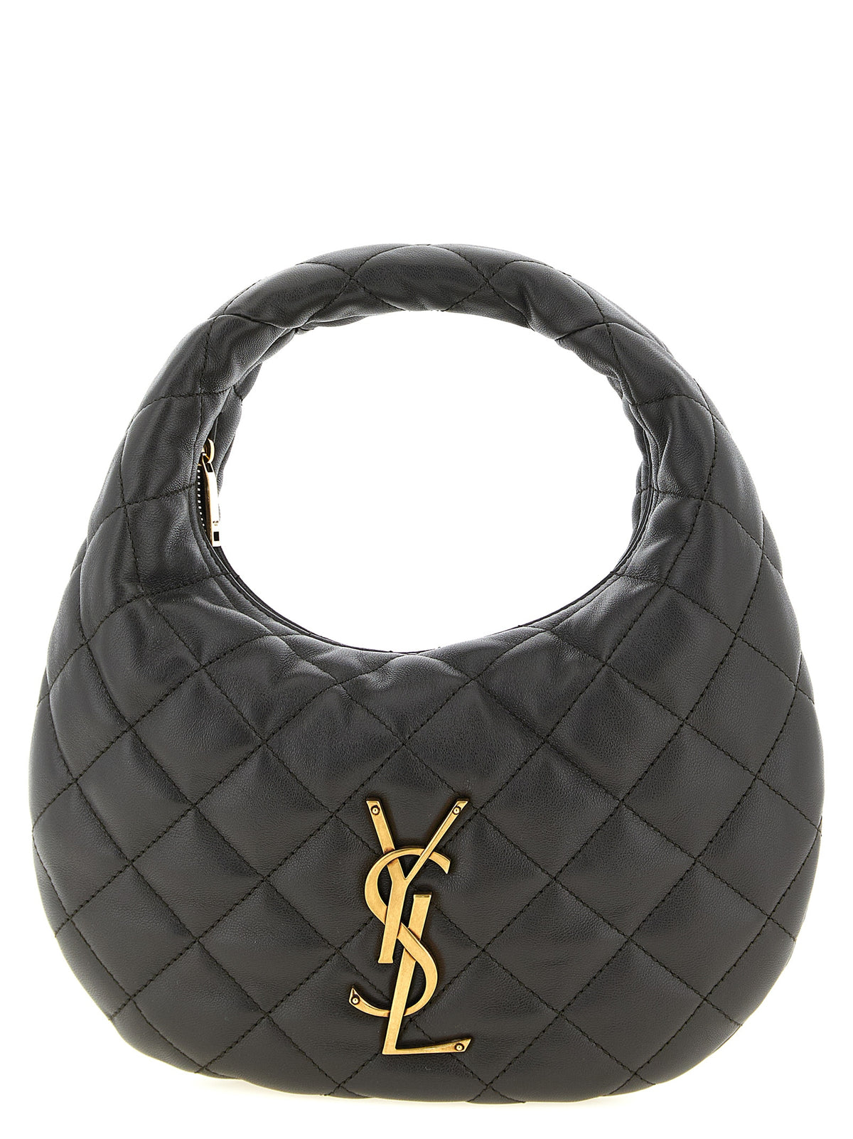 Saint Laurent Braune Lammleder-Handtasche